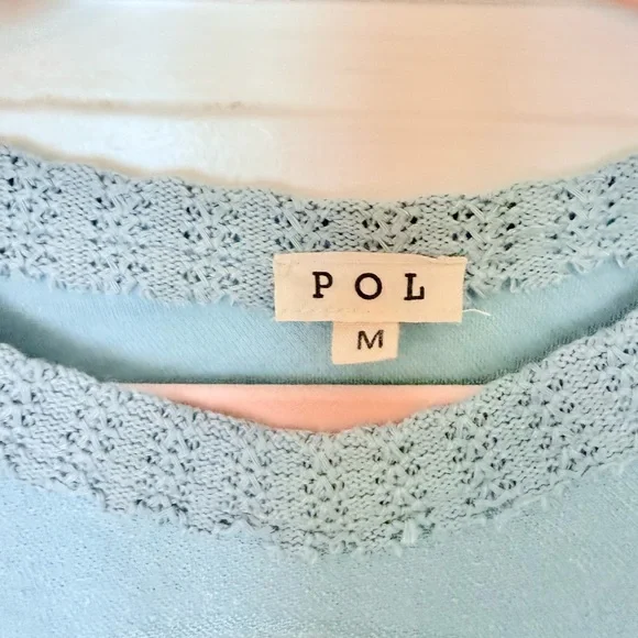 POL Blue and Pink Patchwork Sweatshirt - Picture 2 of 9